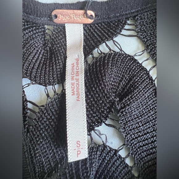 Free People Wild Things Bodycon Black Dress Size Small - Picture 7 of 11